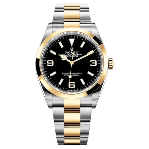 black rolex explorer price|Rolex explorer two tone price.